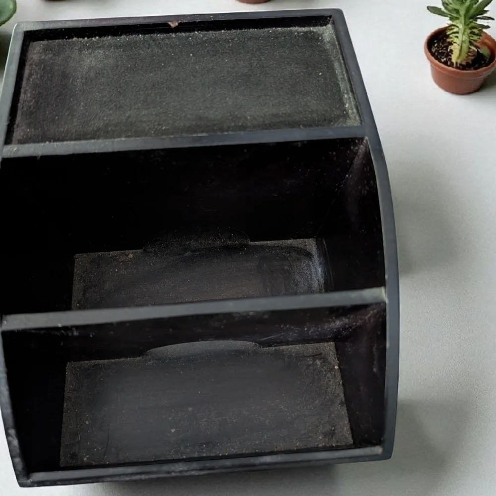 Compact Charging Station Black Wooden (EUC)
